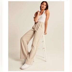 Abercrombie Wide Leg Tailored Sloan Pants XS Short